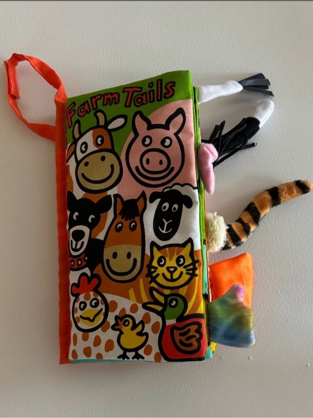 Jellycat London Farm Tails Plush Soft Book Anne Wilkinson Crinkle Interactive